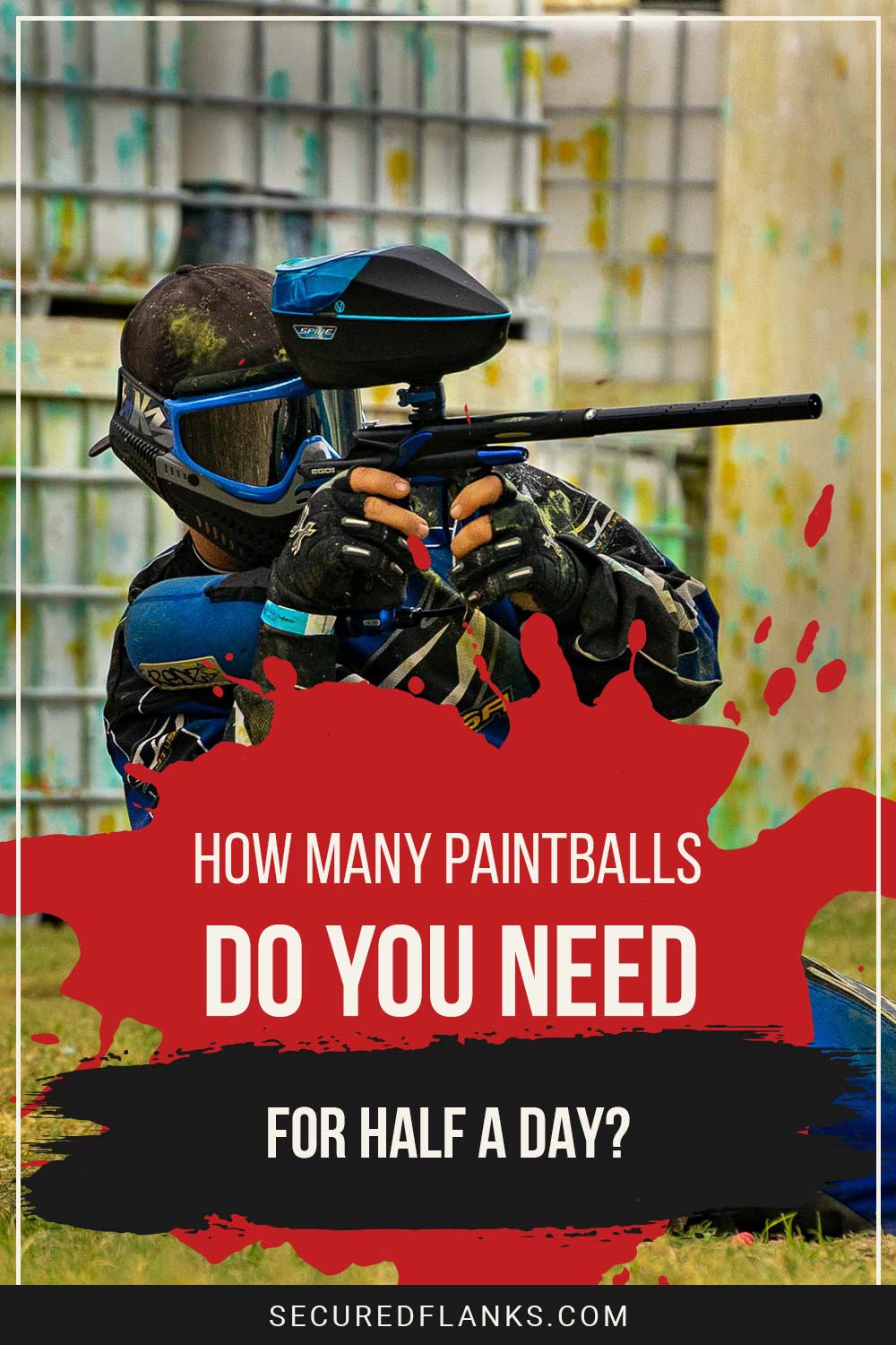 Person with a paintball gun aiming - How Many Paintballs Do You Need for Half a Day?