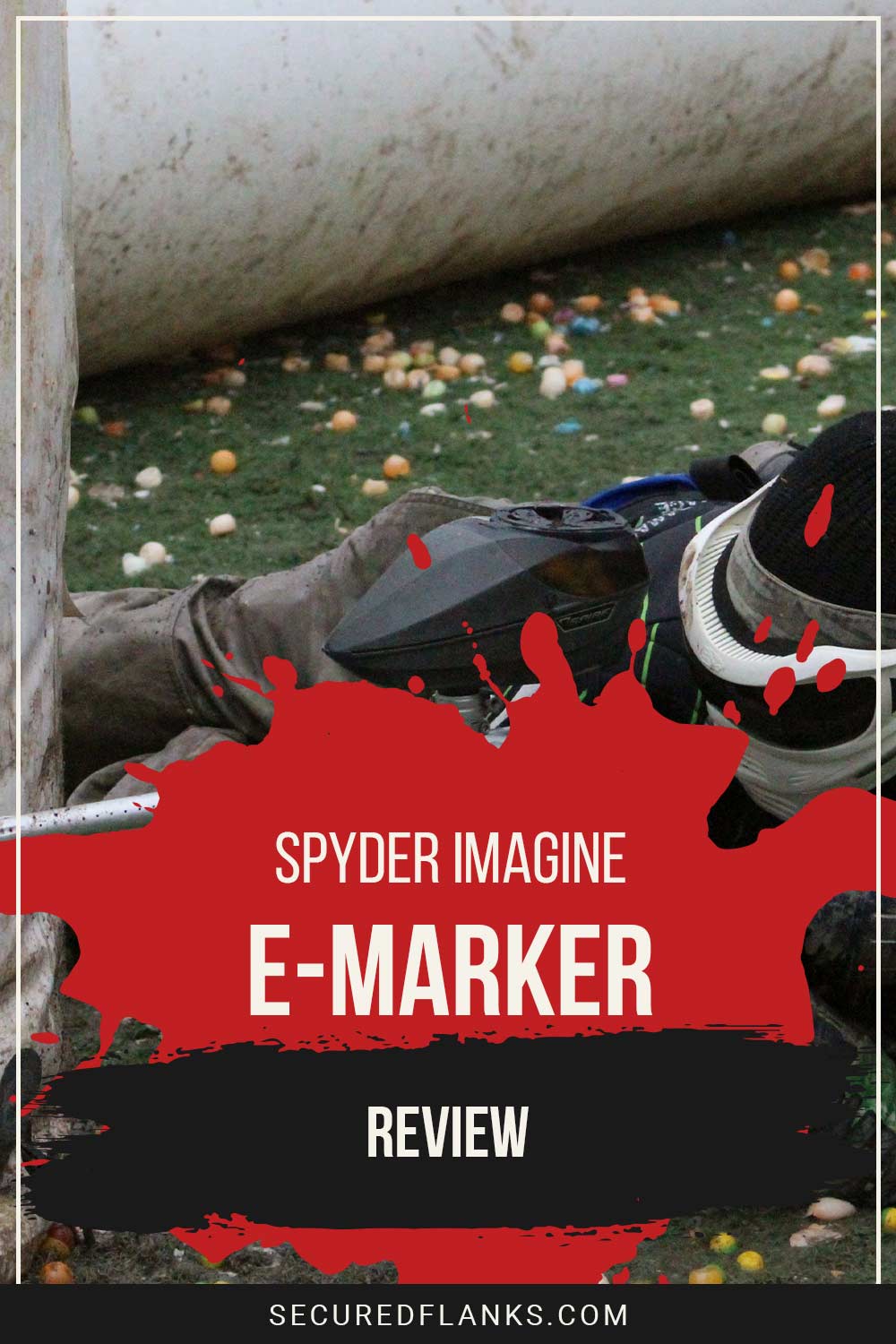 Paintball gun in a person's hand - Spyder Imagine e-Marker review.