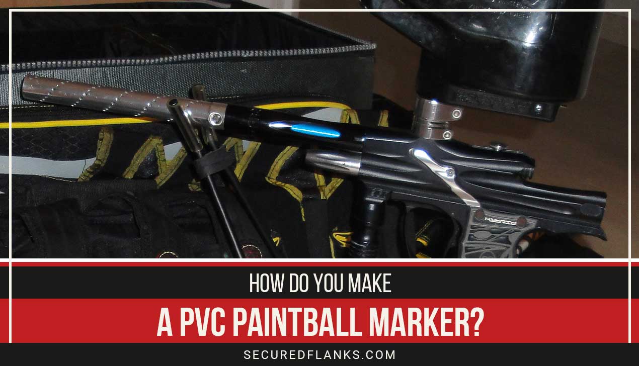 A black paintball bun near a bag - How Do You Make A PVC Paintball Marker?