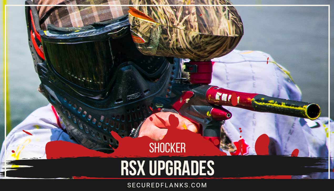 Person aiming with a paintball gun - Shocker RSX Upgrades.