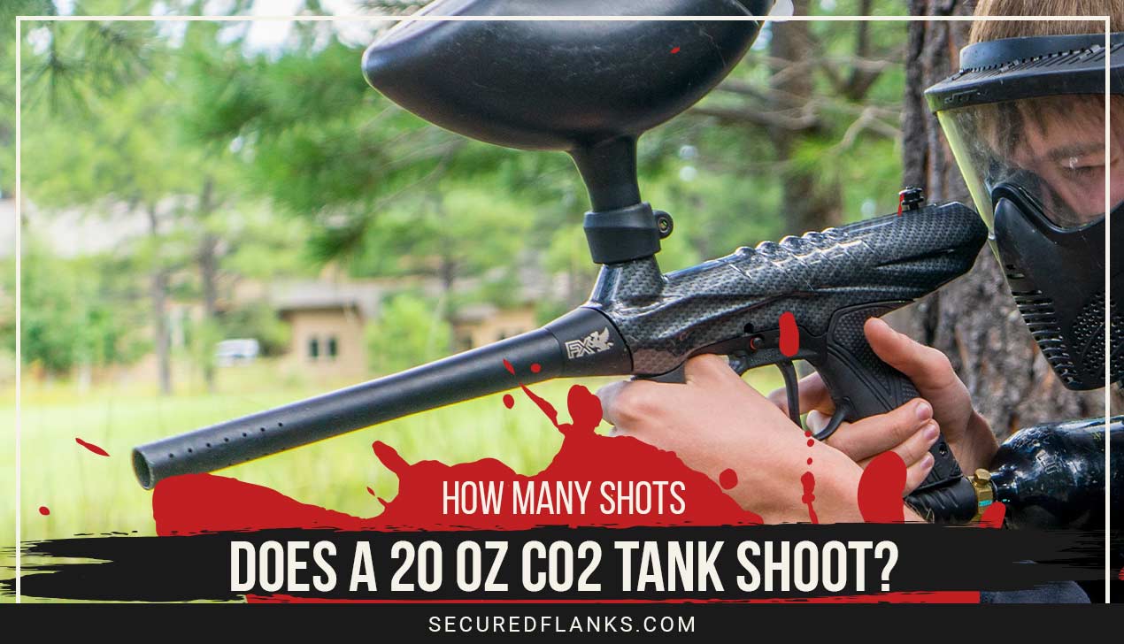 Man with a paintball gun in hands - How Many Shots Does a 20 oz CO2 Tank Shoot?